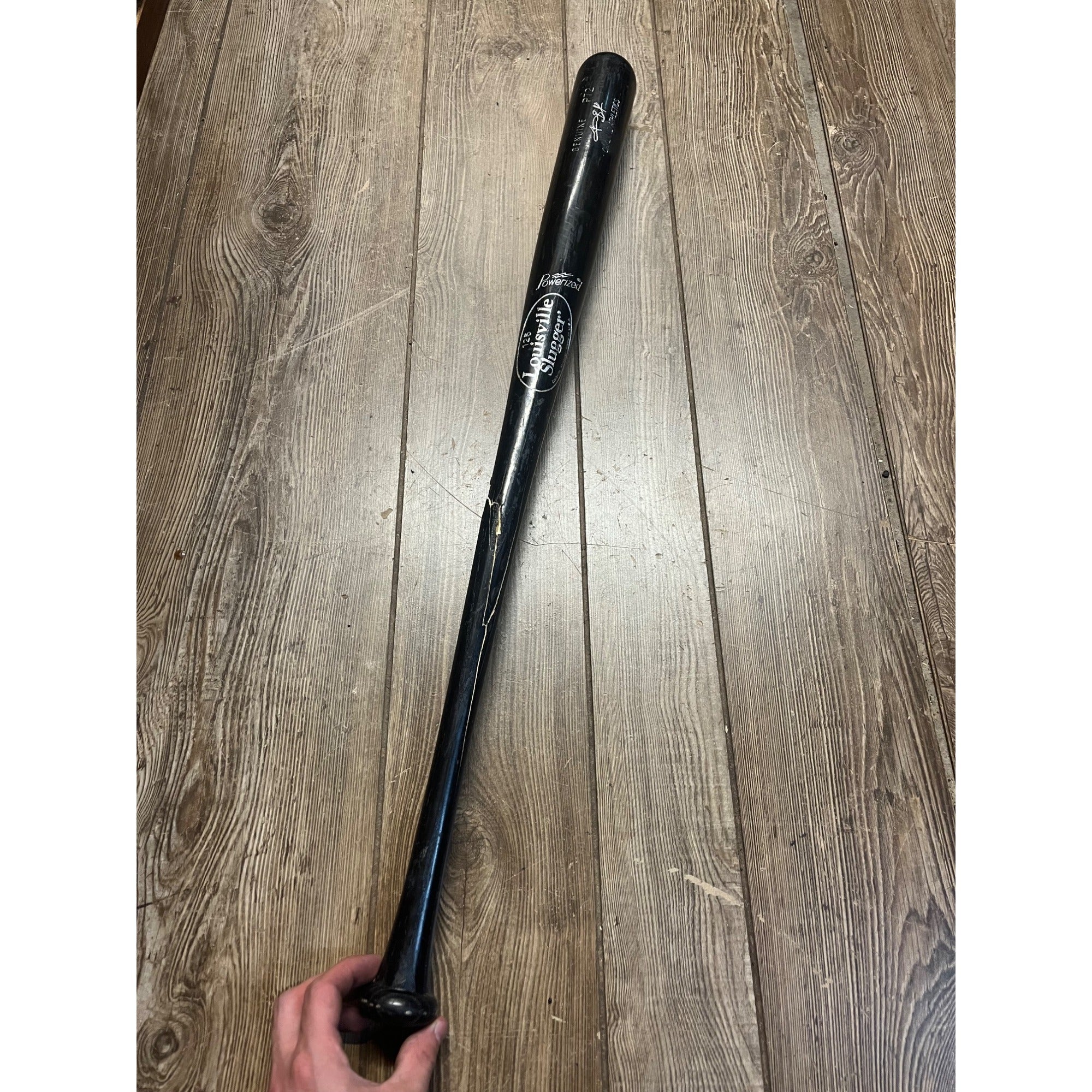 Travis Buck Original Game Used Baseball Bat MLB Athletics A's Indians Astros