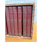 Vintage Book of Knowledge Children's Books Lot W/ Original Shipping Crate