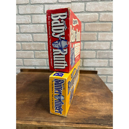 Vintage 1950s Curtiss Baby Ruth & Butterfinger Candy Boxes TV Show Texas Rangers