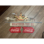 SCARCE c1939 Coca Cola "Whatever You Do" Advertising Festoon Display Sign