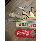 SCARCE c1939 Coca Cola "Whatever You Do" Advertising Festoon Display Sign