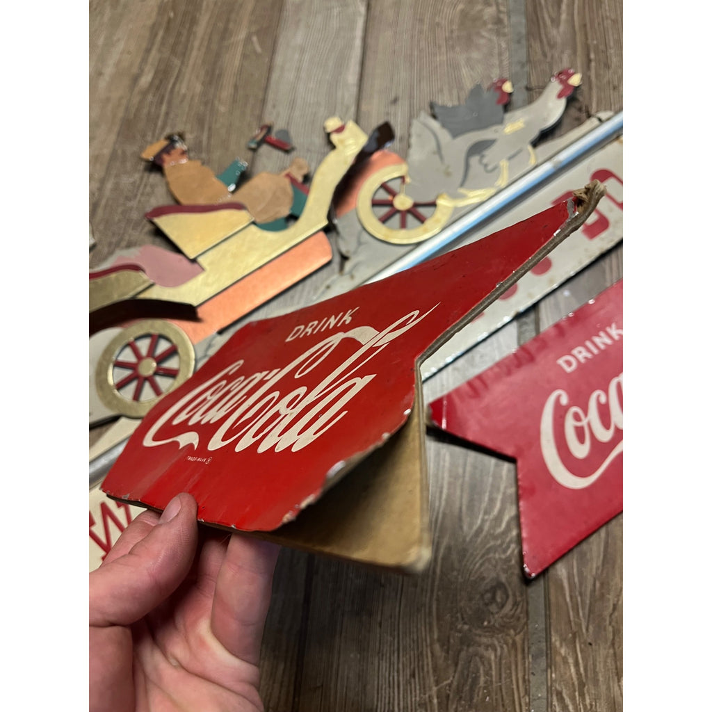 SCARCE c1939 Coca Cola "Whatever You Do" Advertising Festoon Display Sign