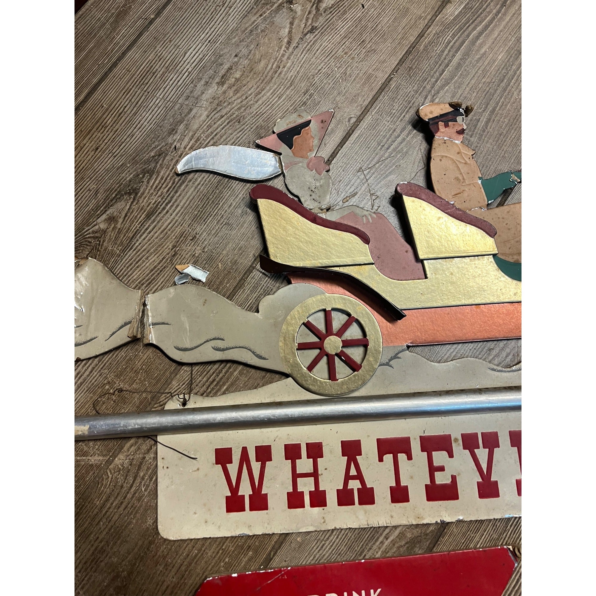 SCARCE c1939 Coca Cola "Whatever You Do" Advertising Festoon Display Sign