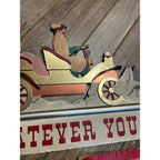 SCARCE c1939 Coca Cola "Whatever You Do" Advertising Festoon Display Sign