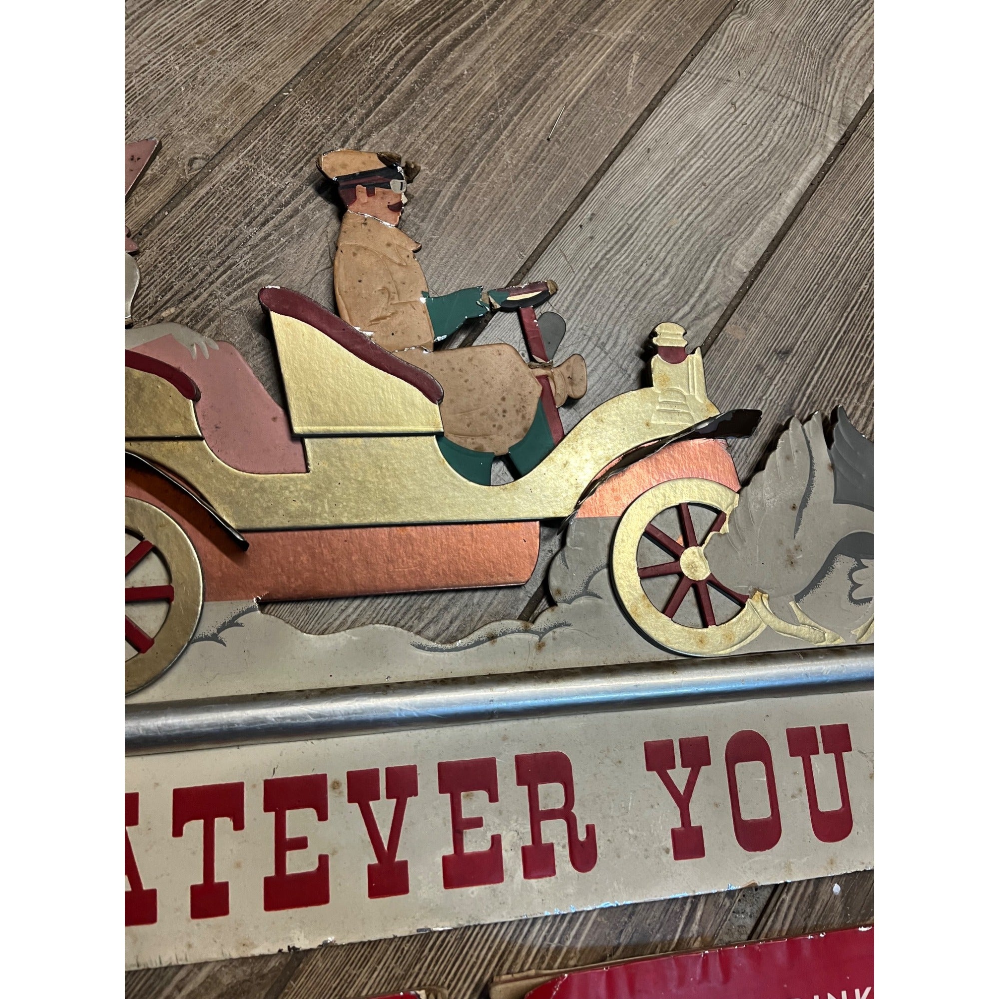 SCARCE c1939 Coca Cola "Whatever You Do" Advertising Festoon Display Sign