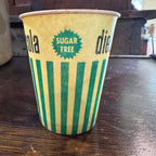 Vintage 2-1/2" Diet Rite Cola Paper Wax promotional Sample Cup Soda