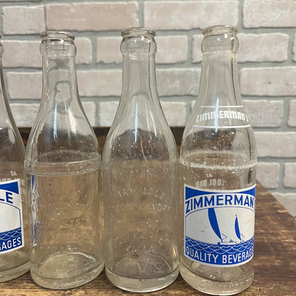 Vintage Mayville Bottling Works Soda Bottle Collection Lot (4)