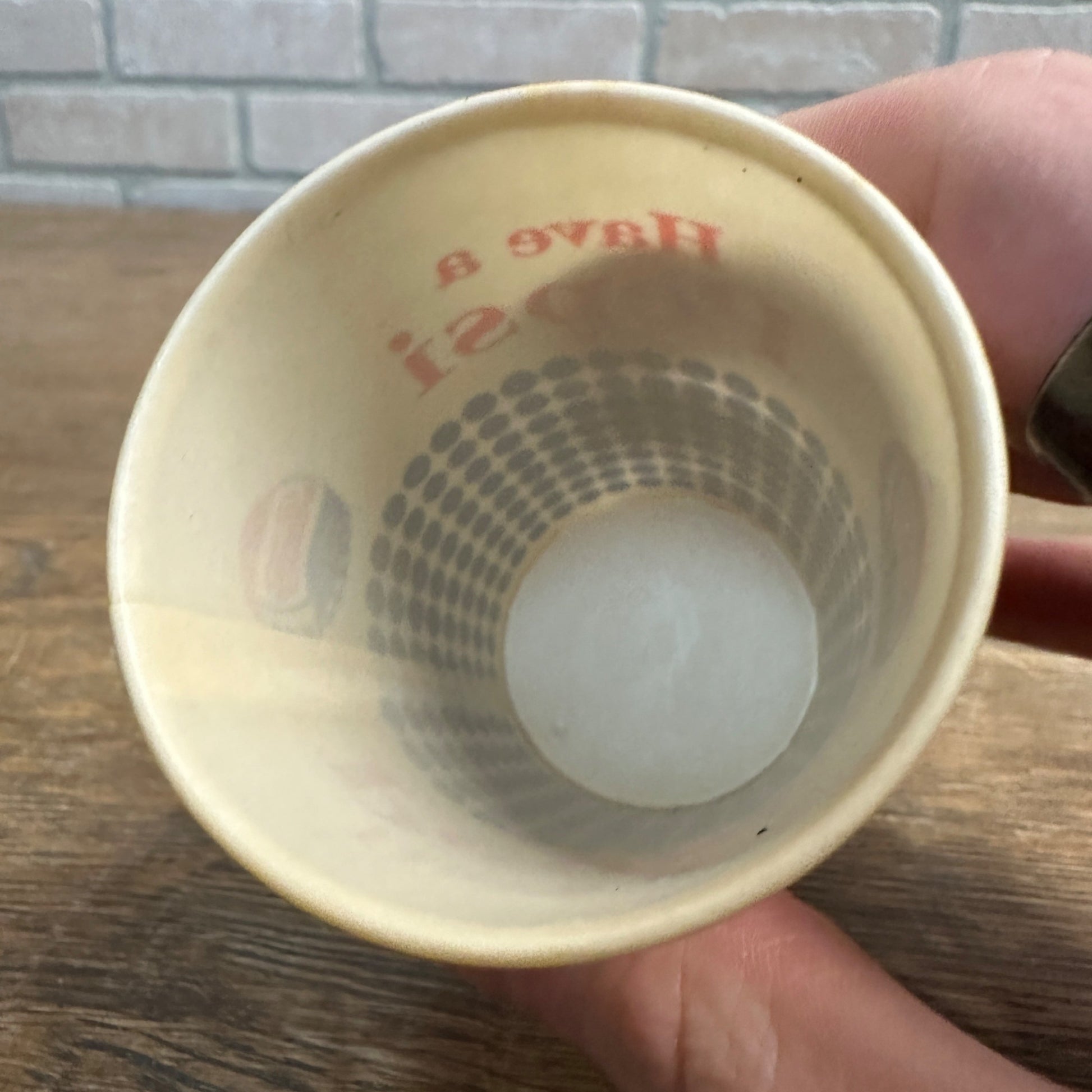 Vintage Have A Pepsi Dot 4oz Sample Soda Promotional Wax Paper Cup Pepsi Cola