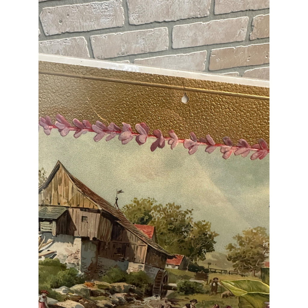 Antique 1908 R. Munz Boston Mass Advertising Calendar Victorian Floral