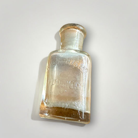 Antique Vintage 1900s Wm Brown & Bro. Perfumers Baltimore Small Bottle Glass
