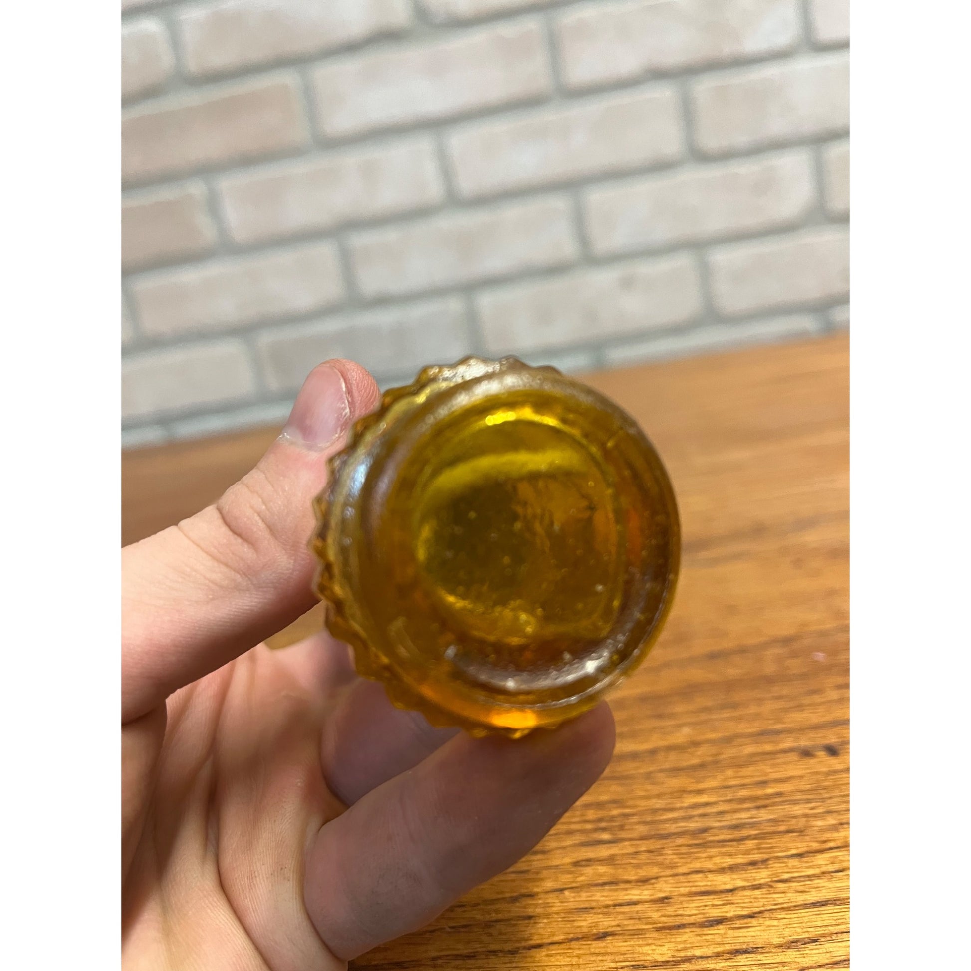 Vintage Oil Lamp 1970s Stained Glass Multi-Color Hong Kong Nursery