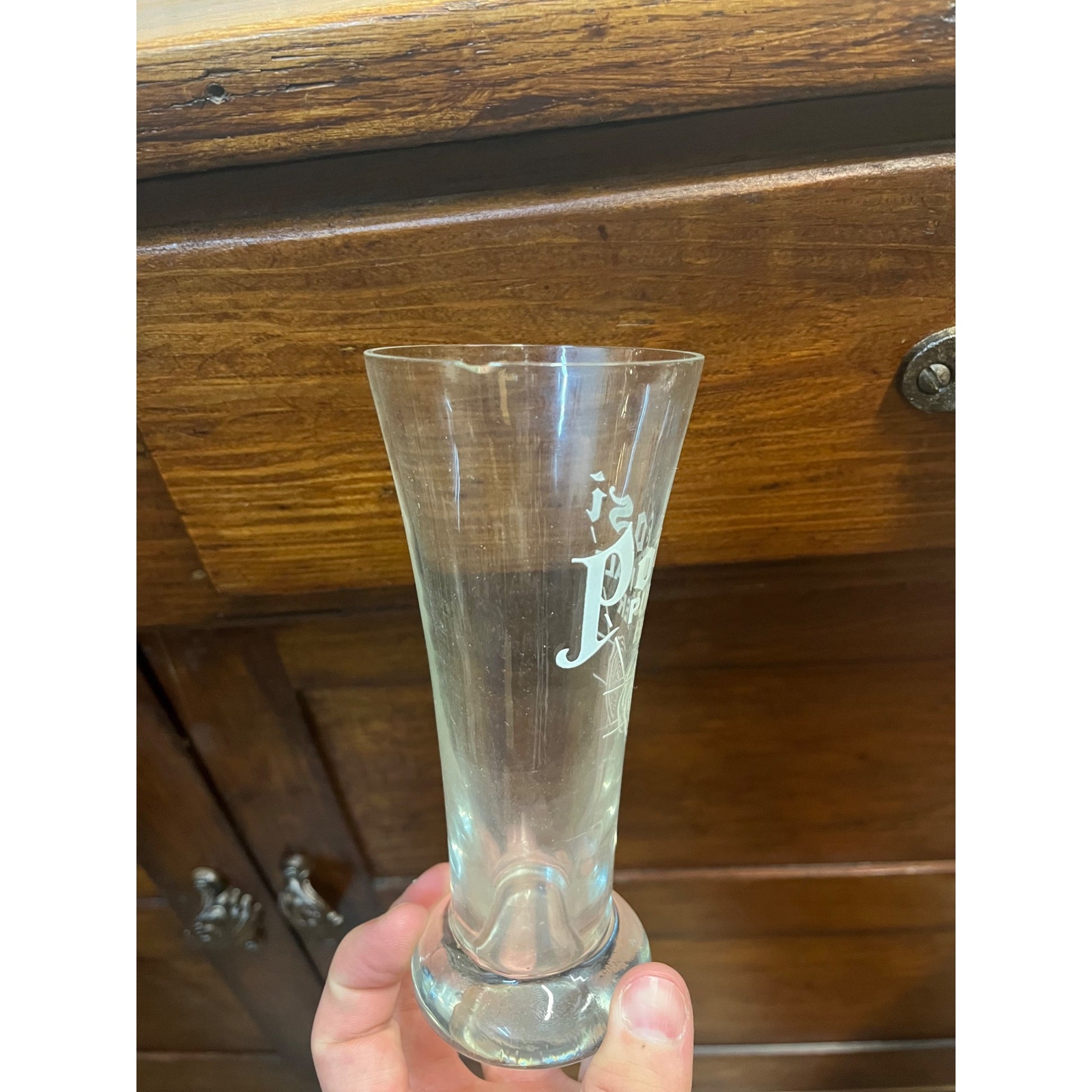 Early Vintage Potosi Pure Malt Beer Glass 8oz Brewing Co. Potosi Wisconsin Wis