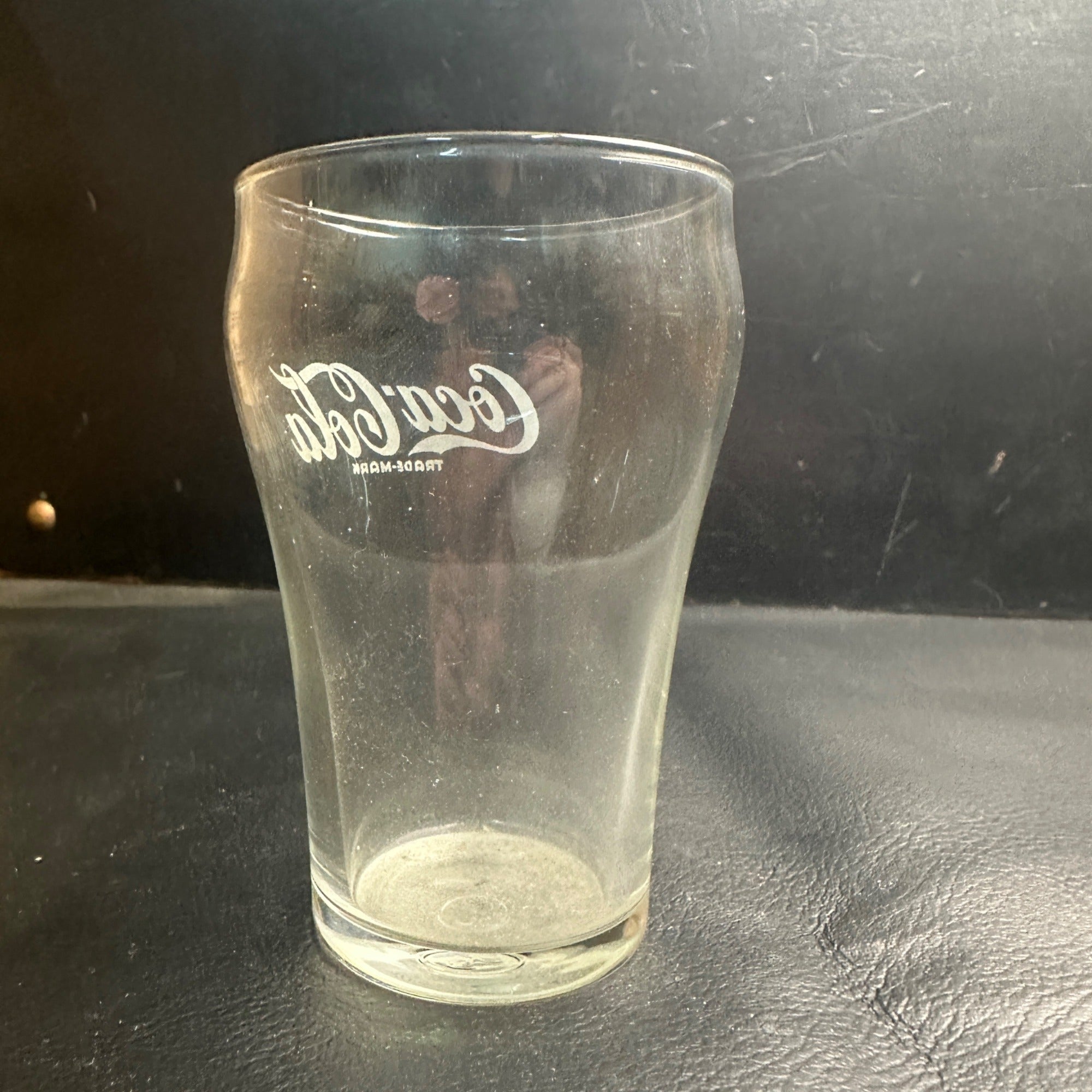 Circa 1941 Coca Cola Bell Shaped Acid Etched Glass With Trade Mark Under Logo AG796