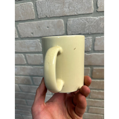 VTG BYRON HARVESTER COFFEE TEA MUG CUP ~ AGRICULTURE ADVERTISING CORN HEAD RARE