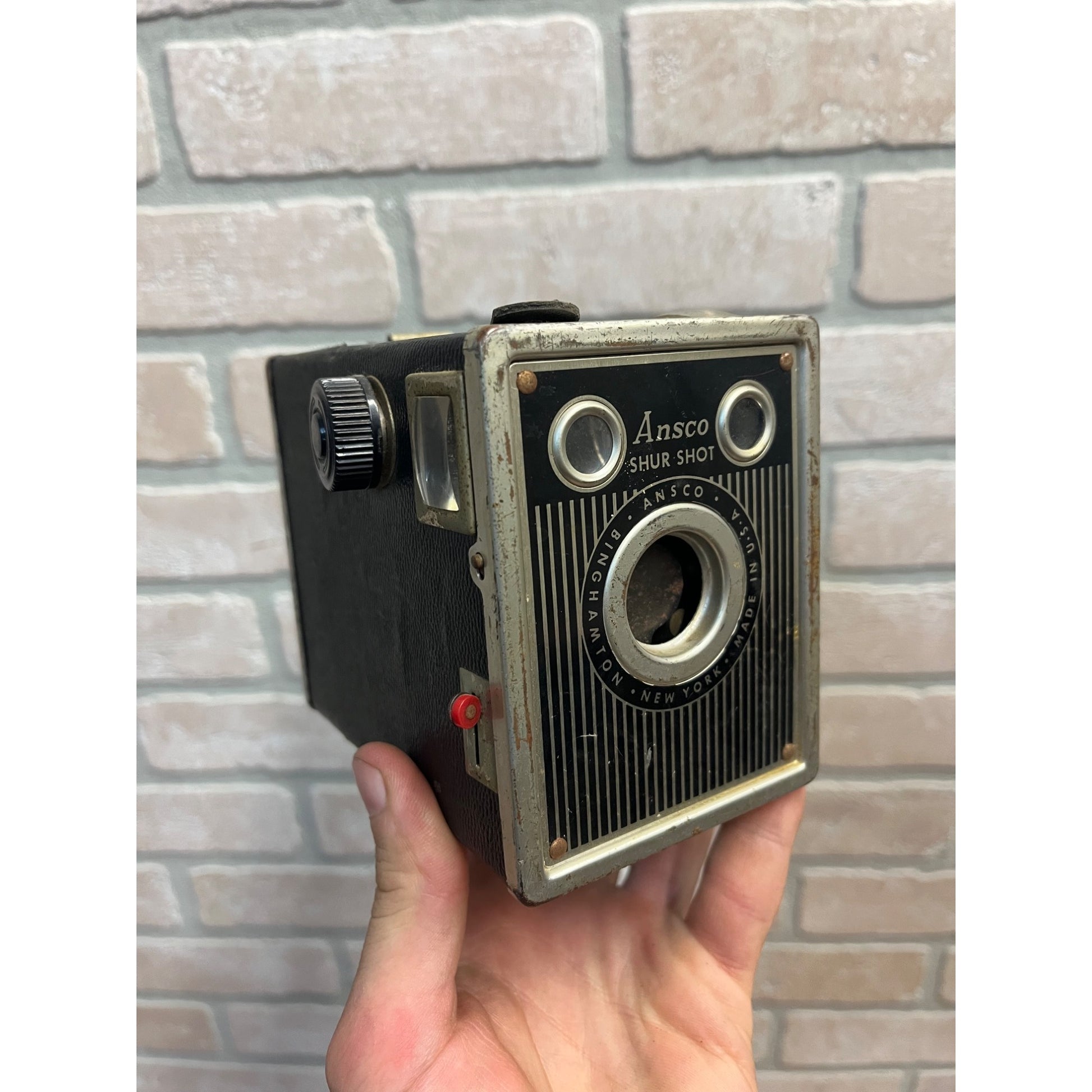 Vintage 1930s Ansco Shur Shot Box 120 Film Camera - Untested