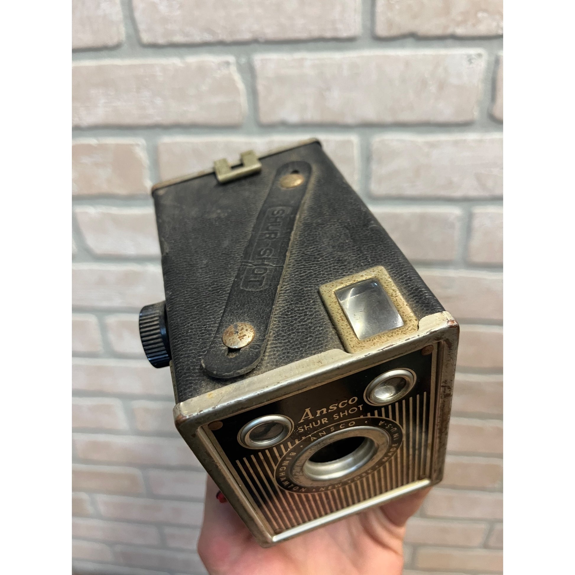 Vintage 1930s Ansco Shur Shot Box 120 Film Camera - Untested