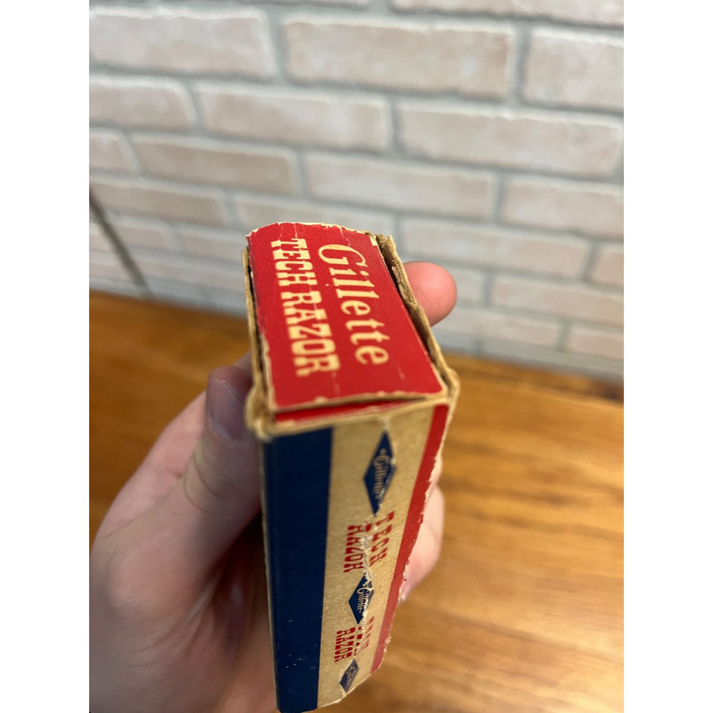 1955 A3 Gillette Ball Tech Double Edge Safety Razor in Original Box & Sleeve