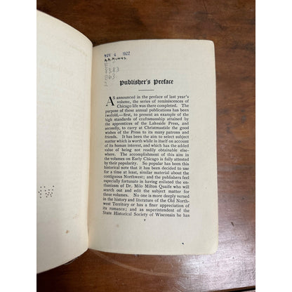 LIFE OF BLACK HAWK, LAKESIDE PRESS 1916, MILO MILTON QUAIFE