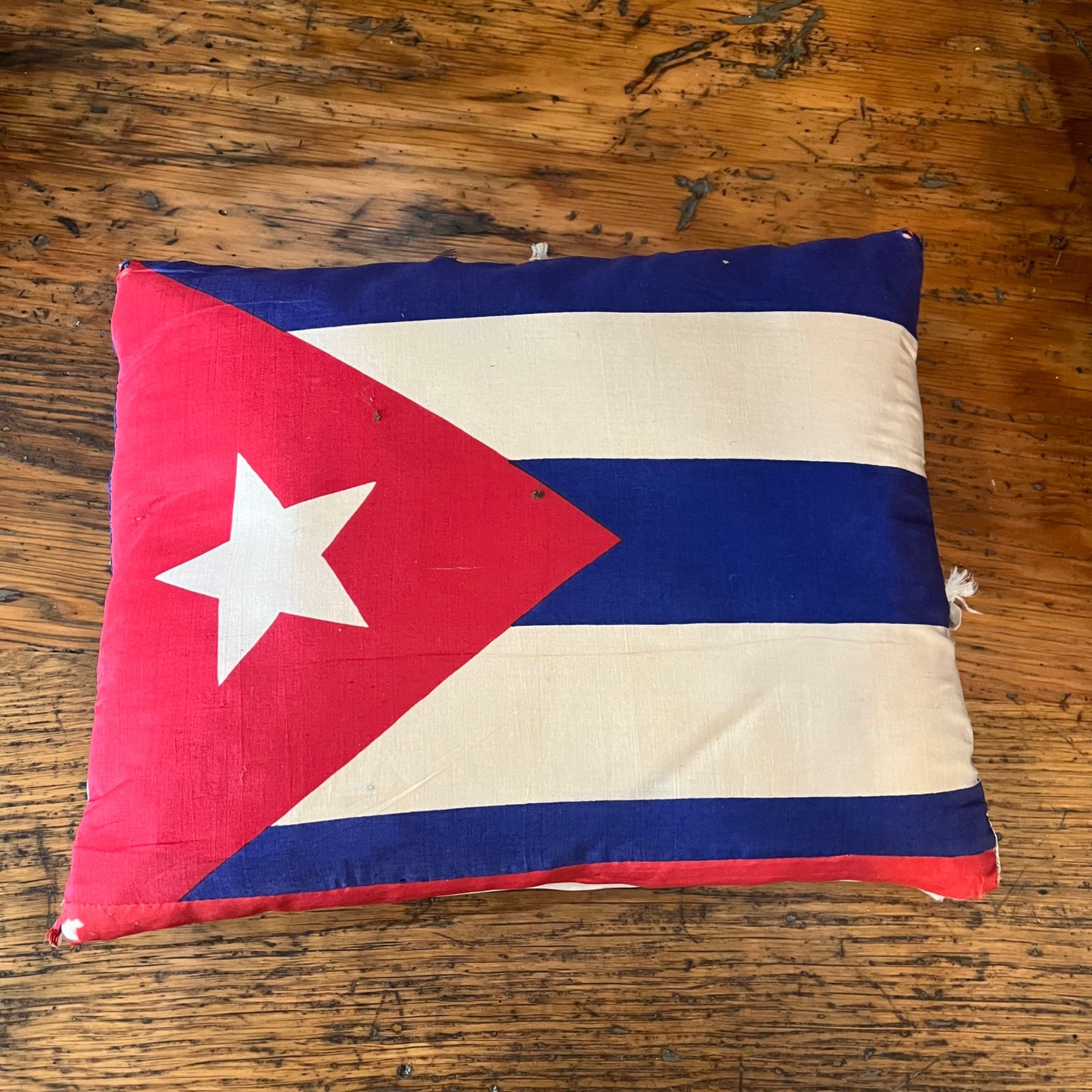 Original Spanish American War 46-Star American Flag / Cuban Flag Pillow