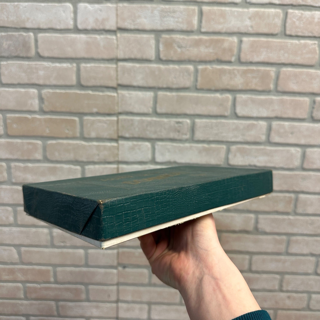 VINTAGE 1940’S DOUBLE NINE WOODEN DOMINOES - HALSAM BOX SET 920K WWII BONDS