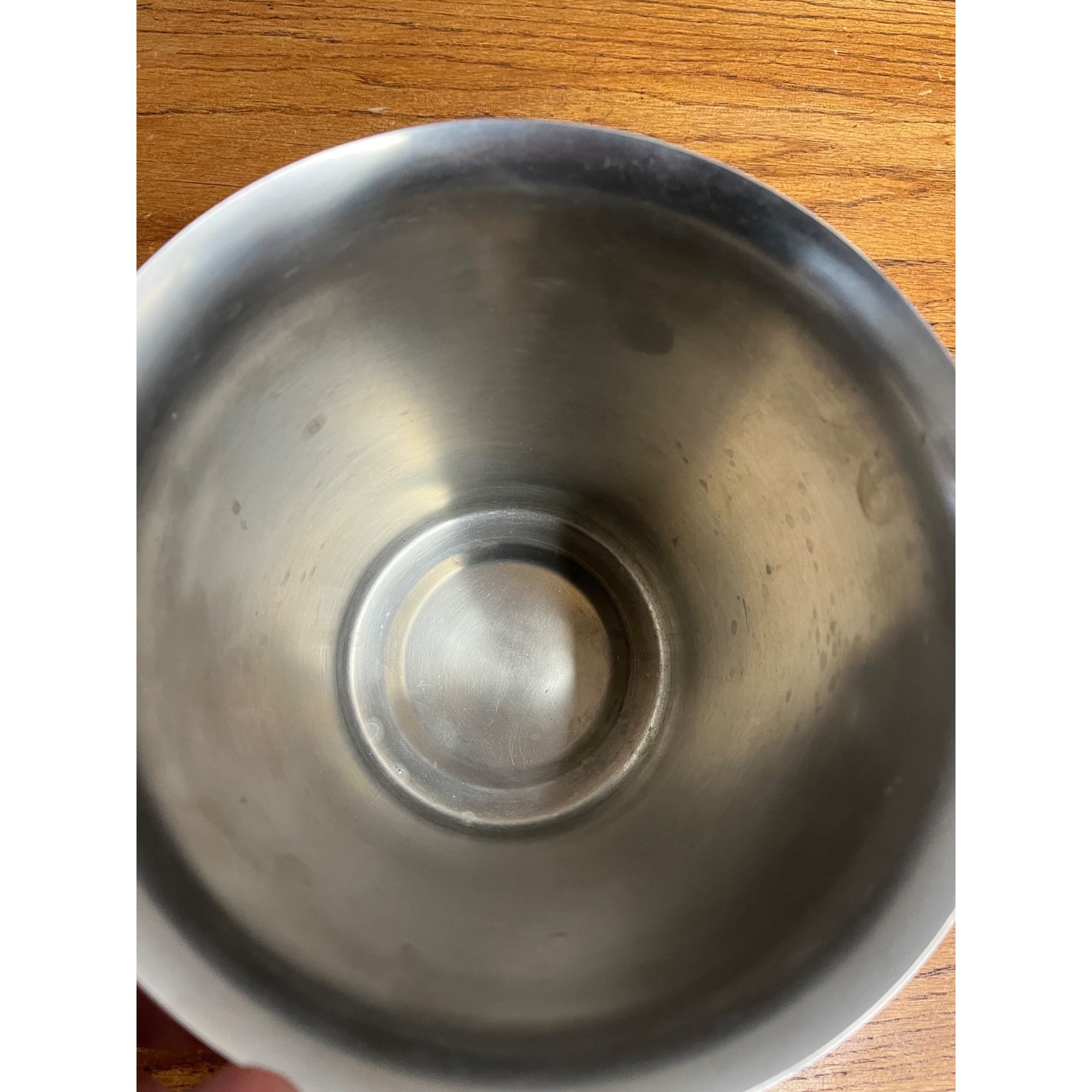 Vintage 1960s Robert Welch Old Hall Champagne Ice Bucket w/ Tongs MCM English 8"