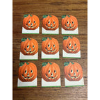 Vintage 1940s Halloween Hallmark Party Place Favor Cards JOL Jack o'Lantern 9pcs