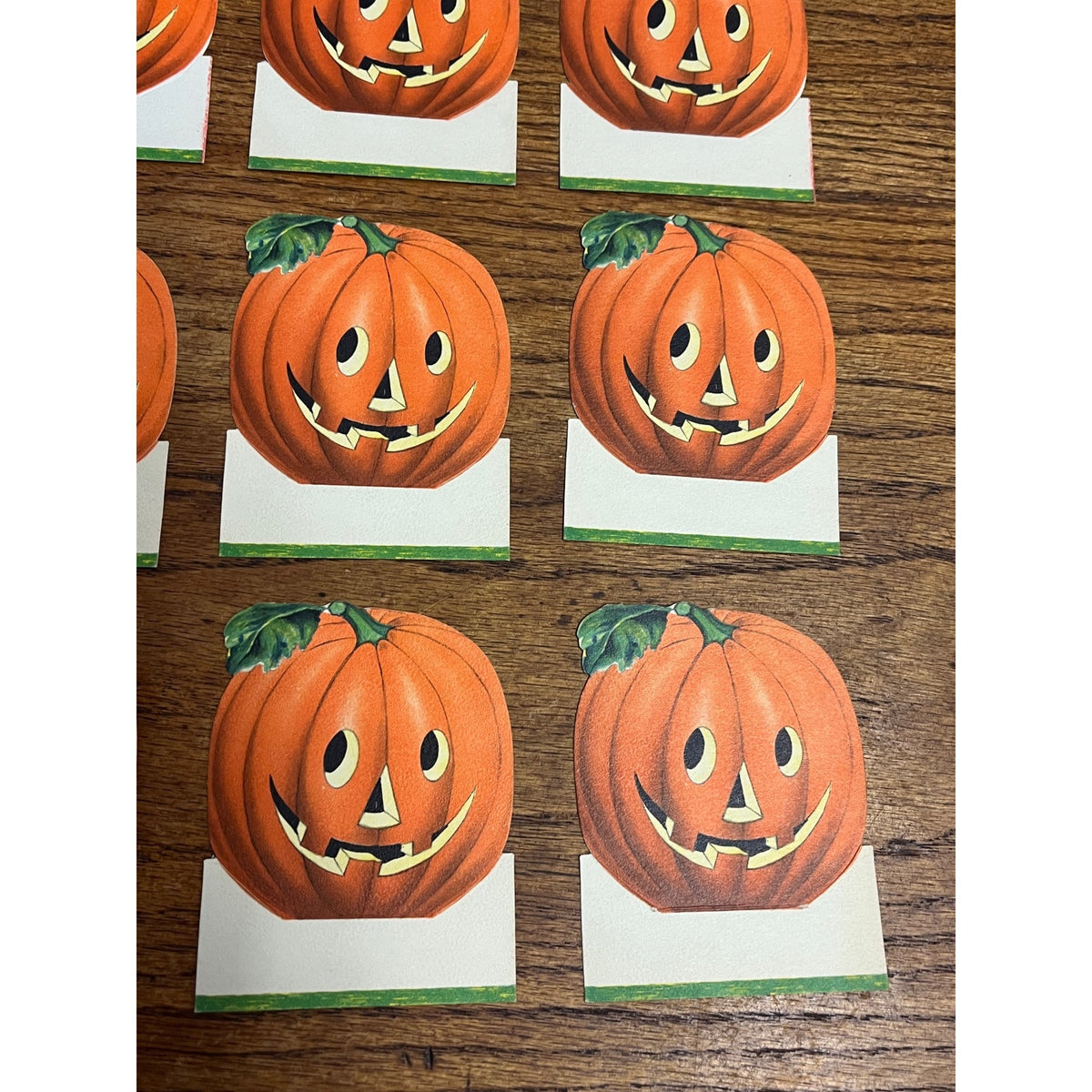 Vintage 1940s Halloween Hallmark Party Place Favor Cards JOL Jack o'Lantern 9pcs