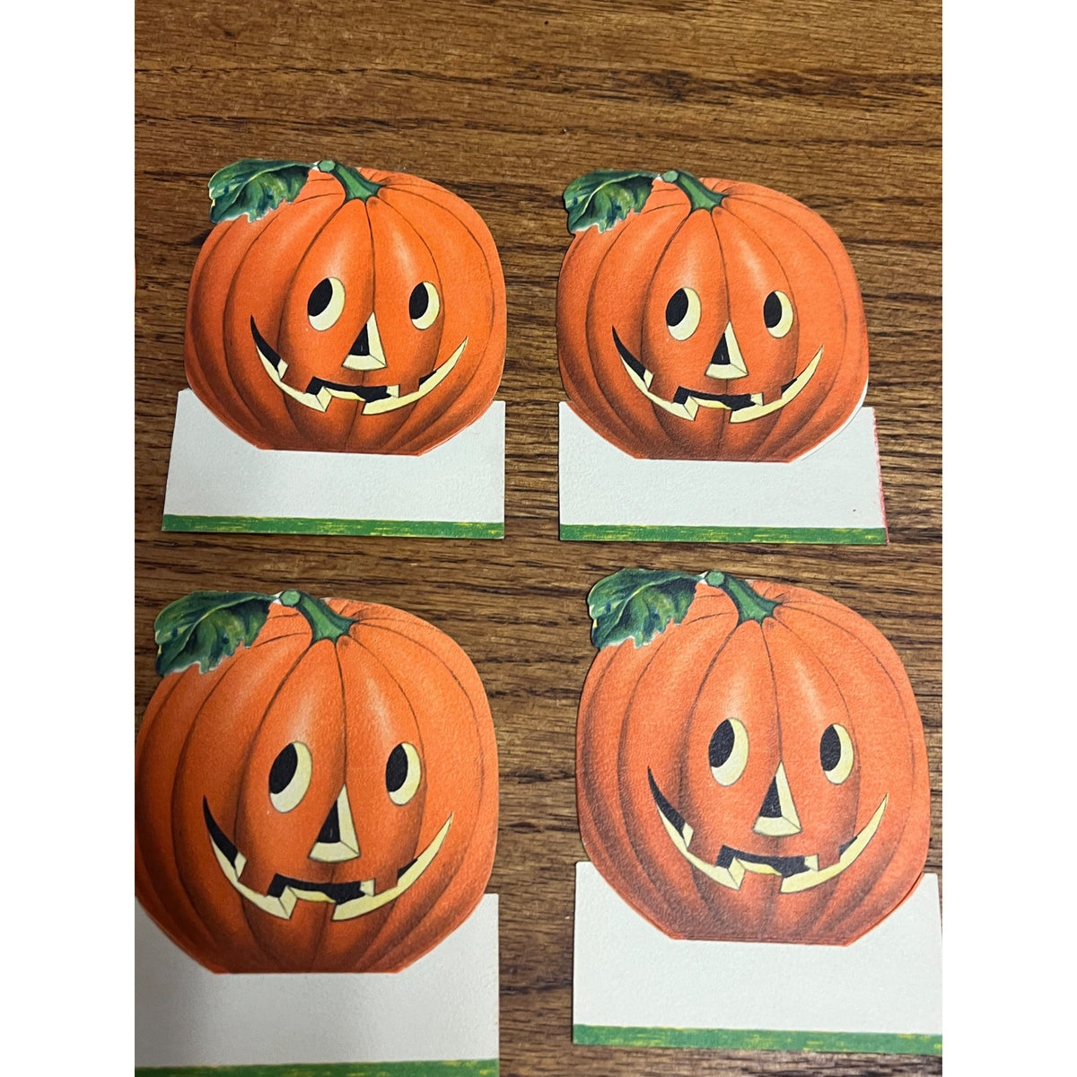 Vintage 1940s Halloween Hallmark Party Place Favor Cards JOL Jack o'Lantern 9pcs