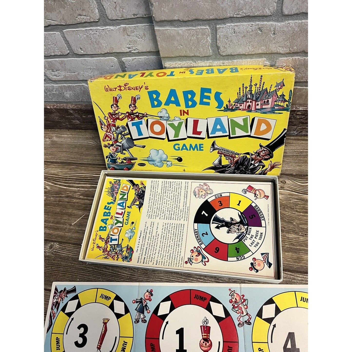 Vintage 1961 Walt Disney's Babes in Toyland Board Game Whitman No. 4776
