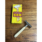 GEM Featherweight Vintage Single Edge Safety Razor w/ Original Box
