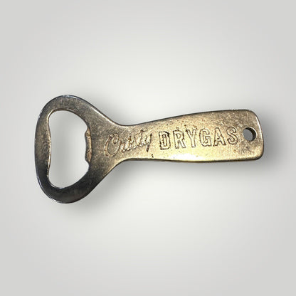 OLD BOTTLE OPENER ADVERTISING CRISTY DRYGAS 3 3/16" LONG