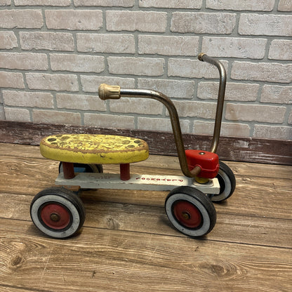 VINTAGE 1970S PLAYSKOOL TYKE BIKE WOODEN PUSH BIKE FOR TODDLERS