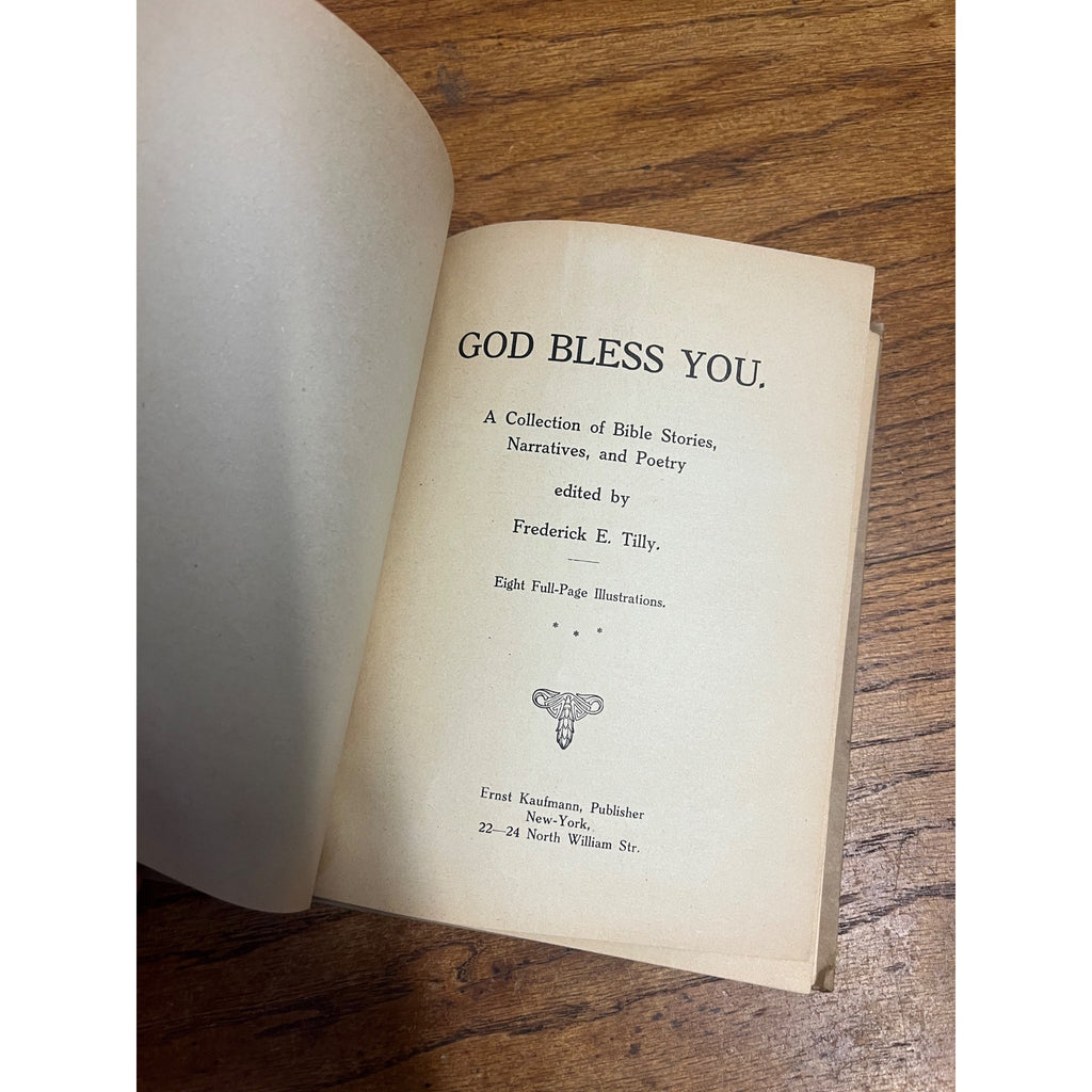 Vintage God Bless You For Young Christians Bible Stories Hardcover Book Printed in Germany