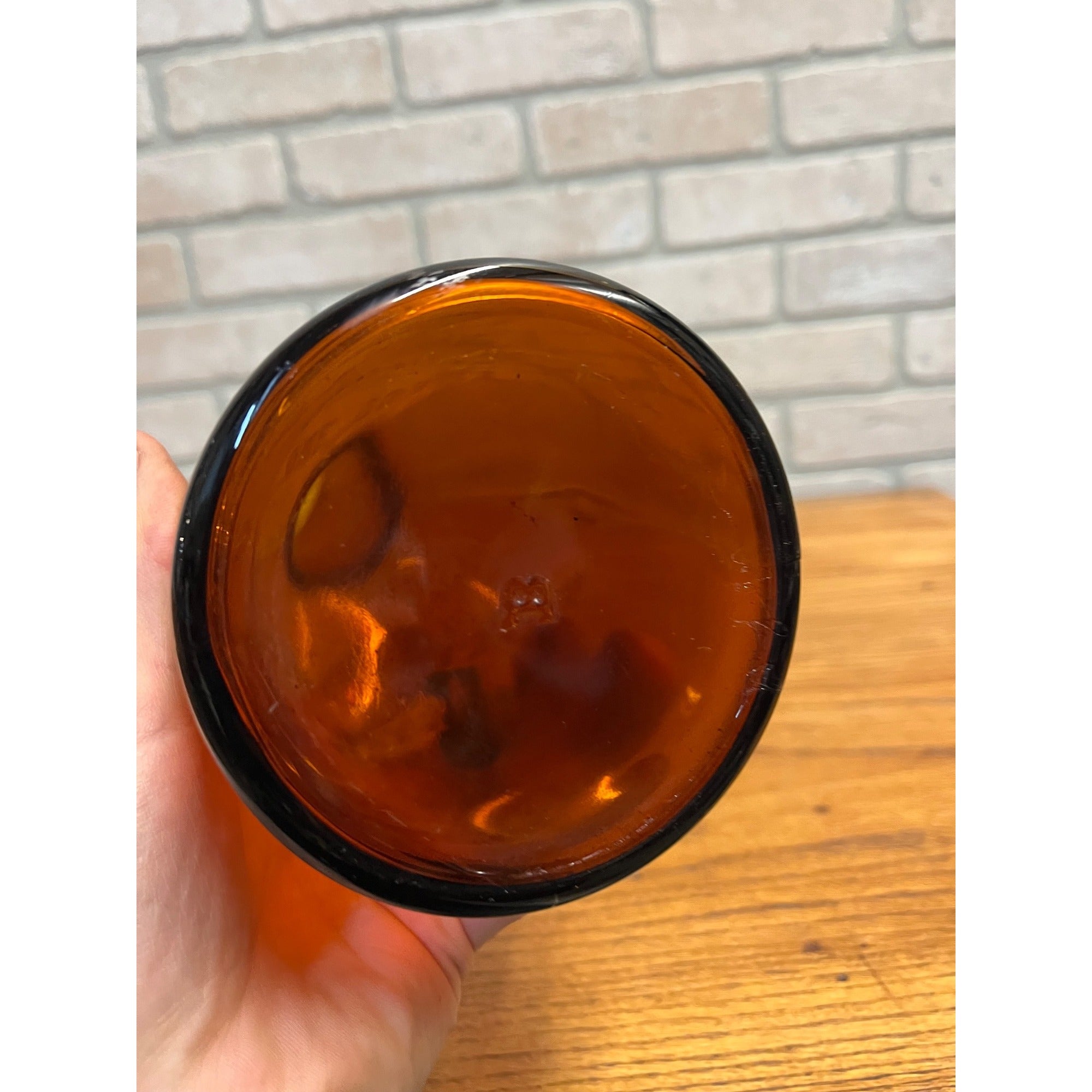 Antique Amber Glass Whiskey Bottle From Wright & Taylor Distillers Early 1900s