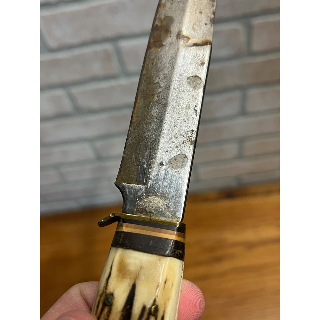 Sabre Monarch 141 Fixed Blade Hunting Knife - Solingen Germany - w/Sheath -