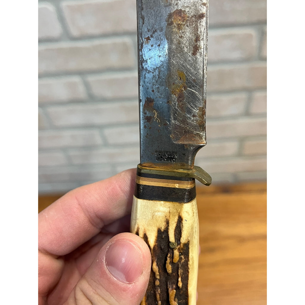 Sabre Monarch 141 Fixed Blade Hunting Knife - Solingen Germany - w/Sheath -