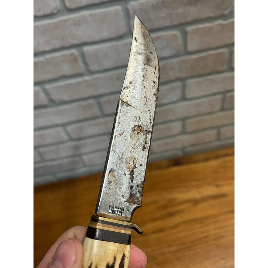 Sabre Monarch 141 Fixed Blade Hunting Knife - Solingen Germany - w/Sheath -