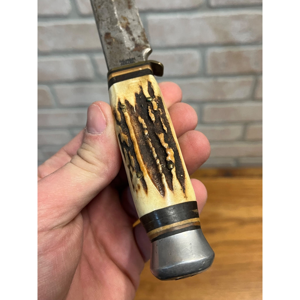 Sabre Monarch 141 Fixed Blade Hunting Knife - Solingen Germany - w/Sheath -