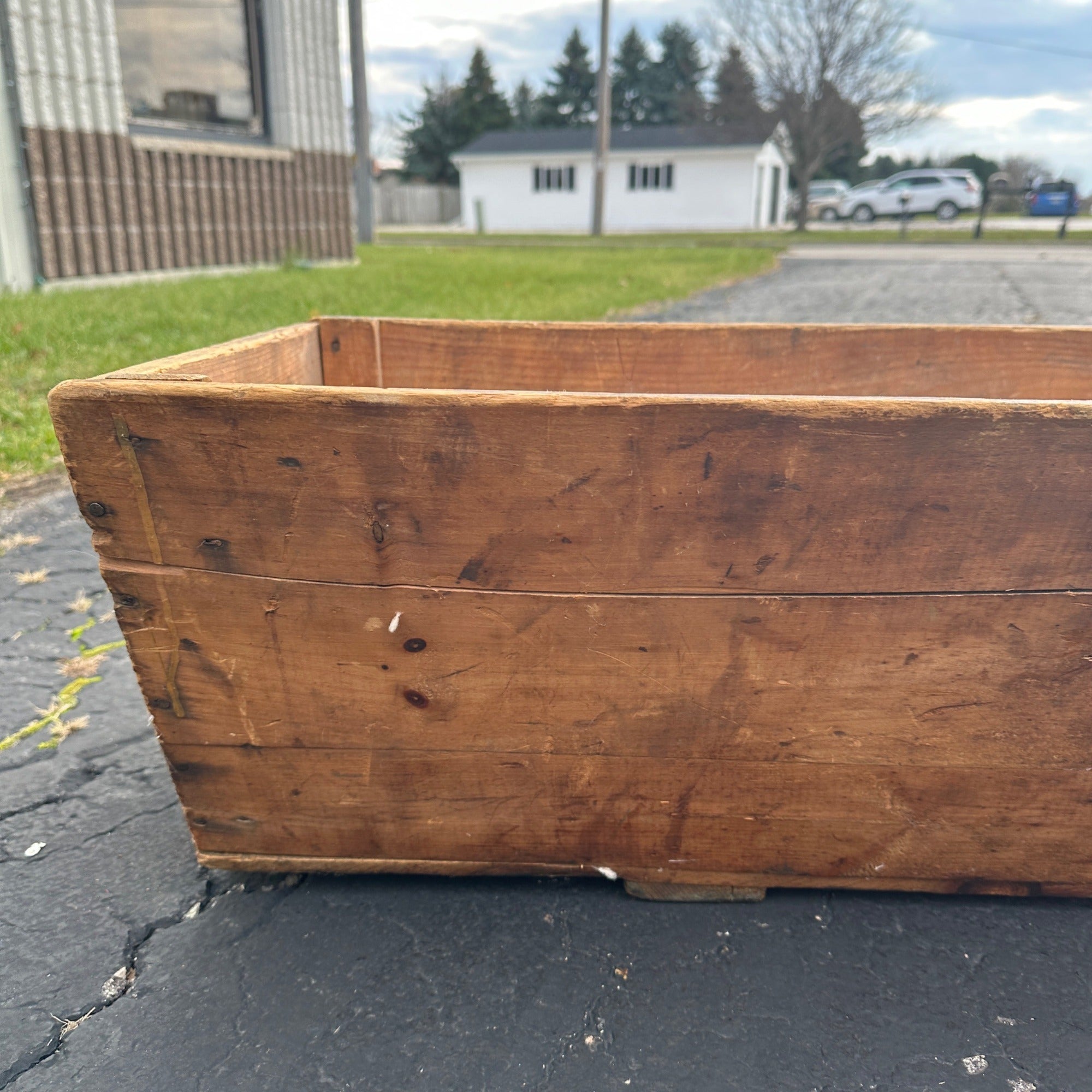 Vintage WW2 Era USMC Long Crate Military Aircraft Armaments Weapons Crate