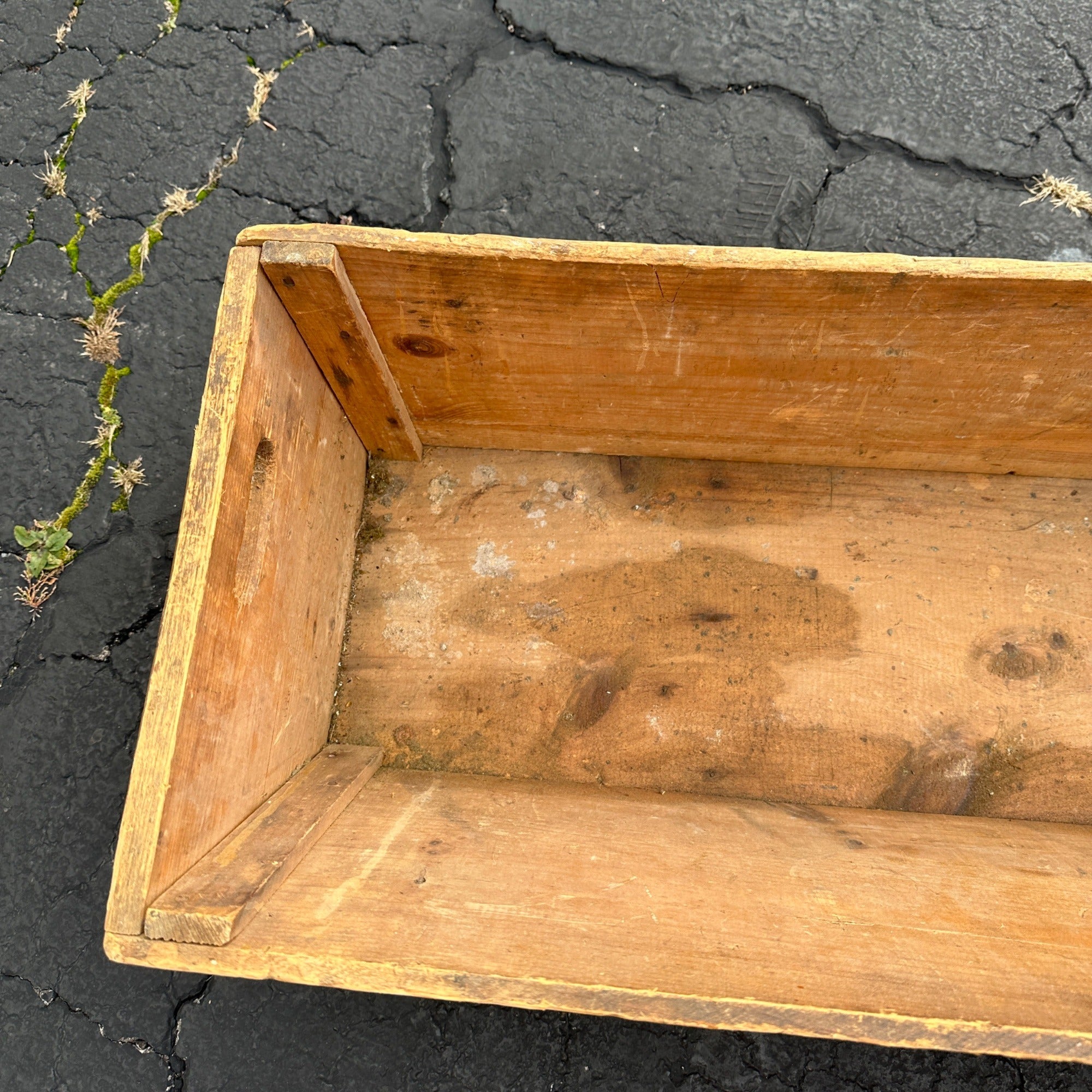 Vintage WW2 Era USMC Long Crate Military Aircraft Armaments Weapons Crate