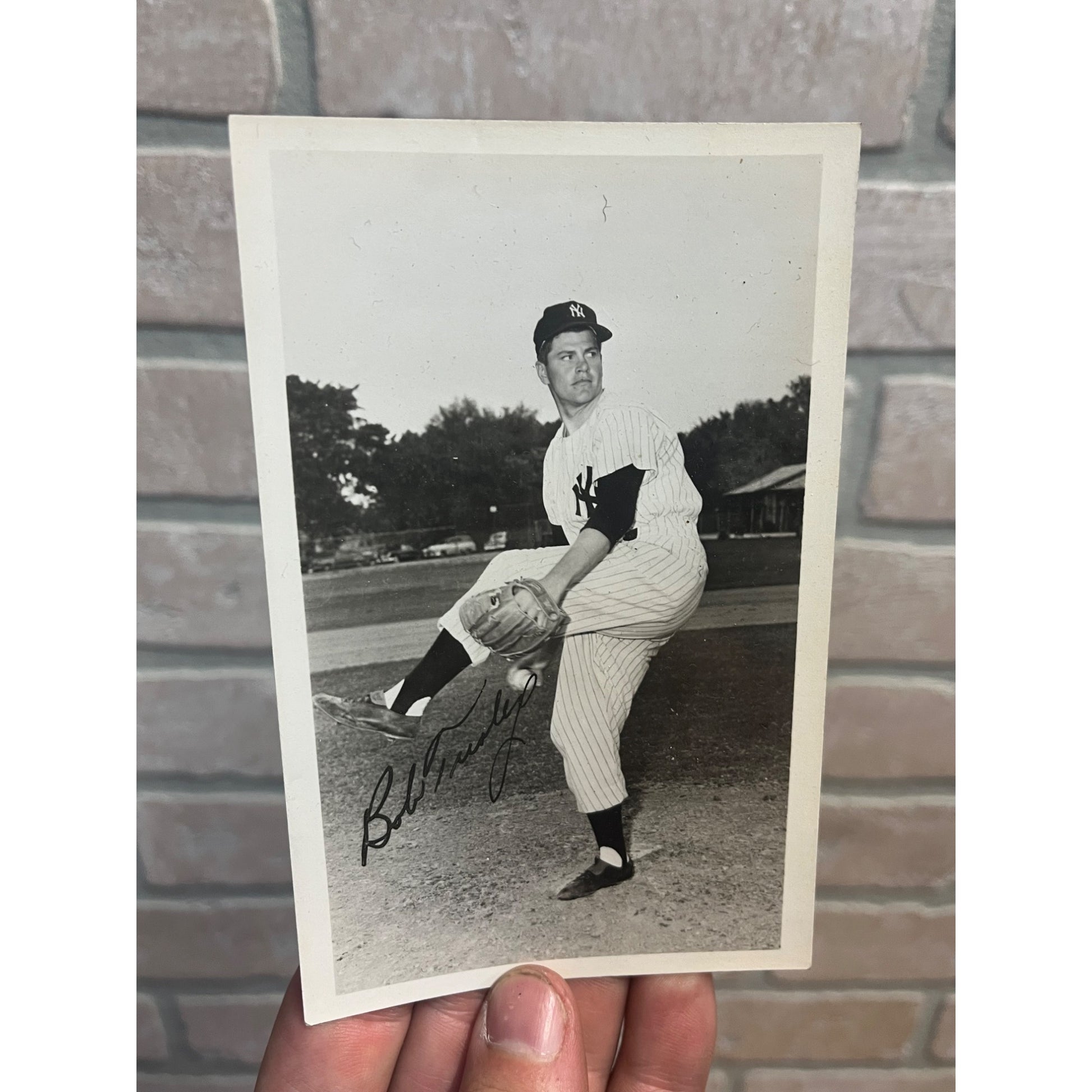 Vintage 1950s Bob Turley New York Yankees Pitcher Real Photo Postcard