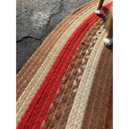 Antique Large Handmade Primitive Braided Area Floor Rug 11' x 14' Primitive Farmhouse