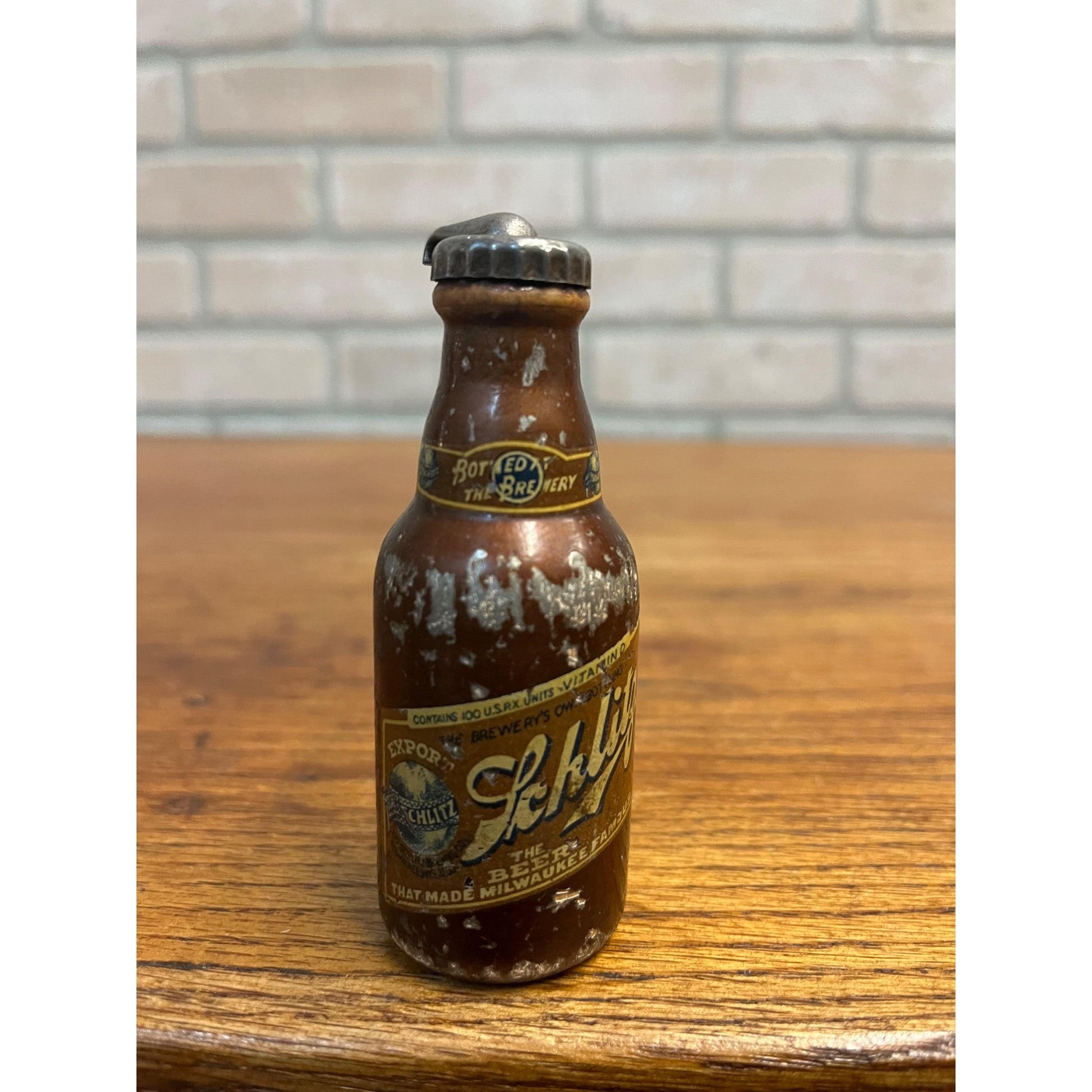 Vintage 1930s Schlitz Beer Milwaukee Wis Figural Bottle Opener