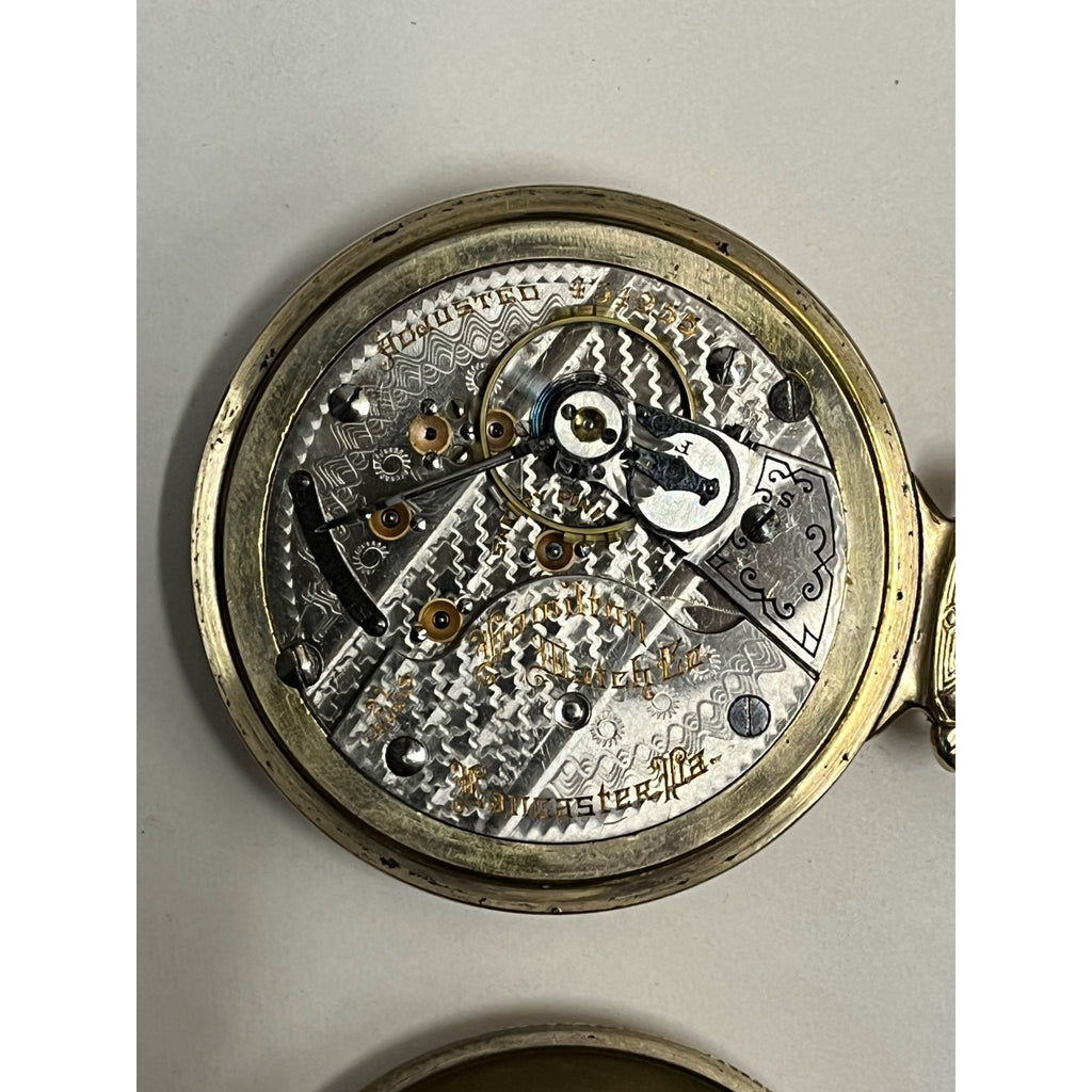 Hamilton Railroad Grade 940 18S 21J Pocket Watch 10K Rolled Gold Stellar Case