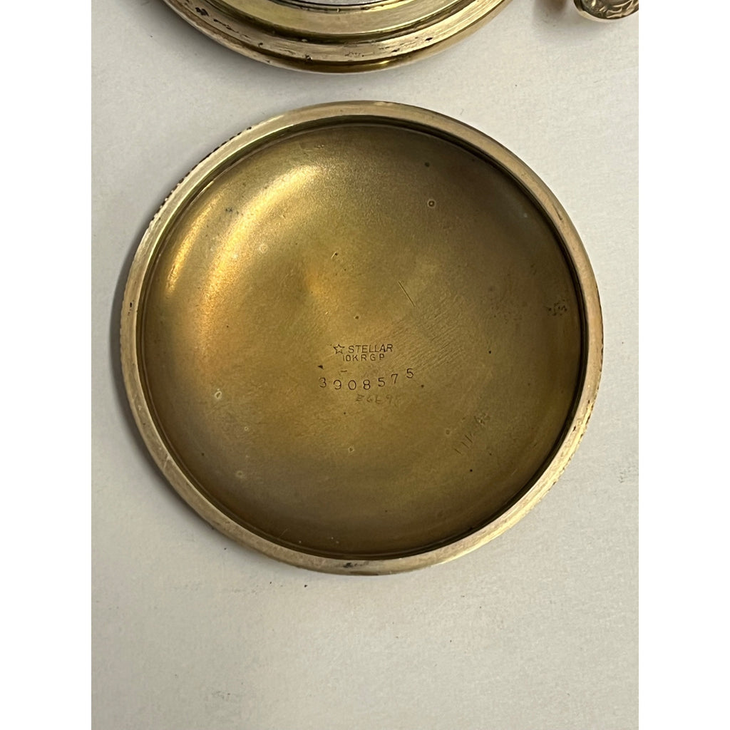 Hamilton Railroad Grade 940 18S 21J Pocket Watch 10K Rolled Gold Stellar Case