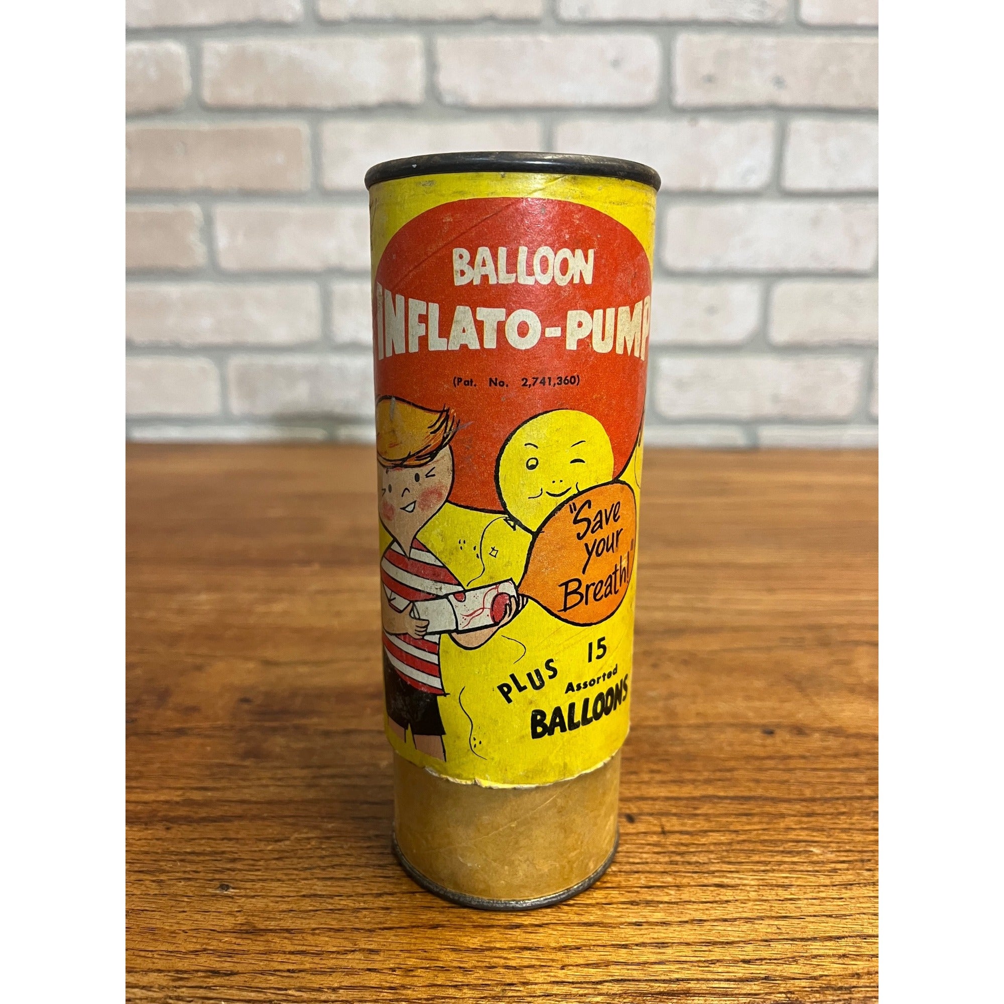 Vintage Balloon Inflato-Pump Van Dan Rubber Co. Ideal Toy Corp