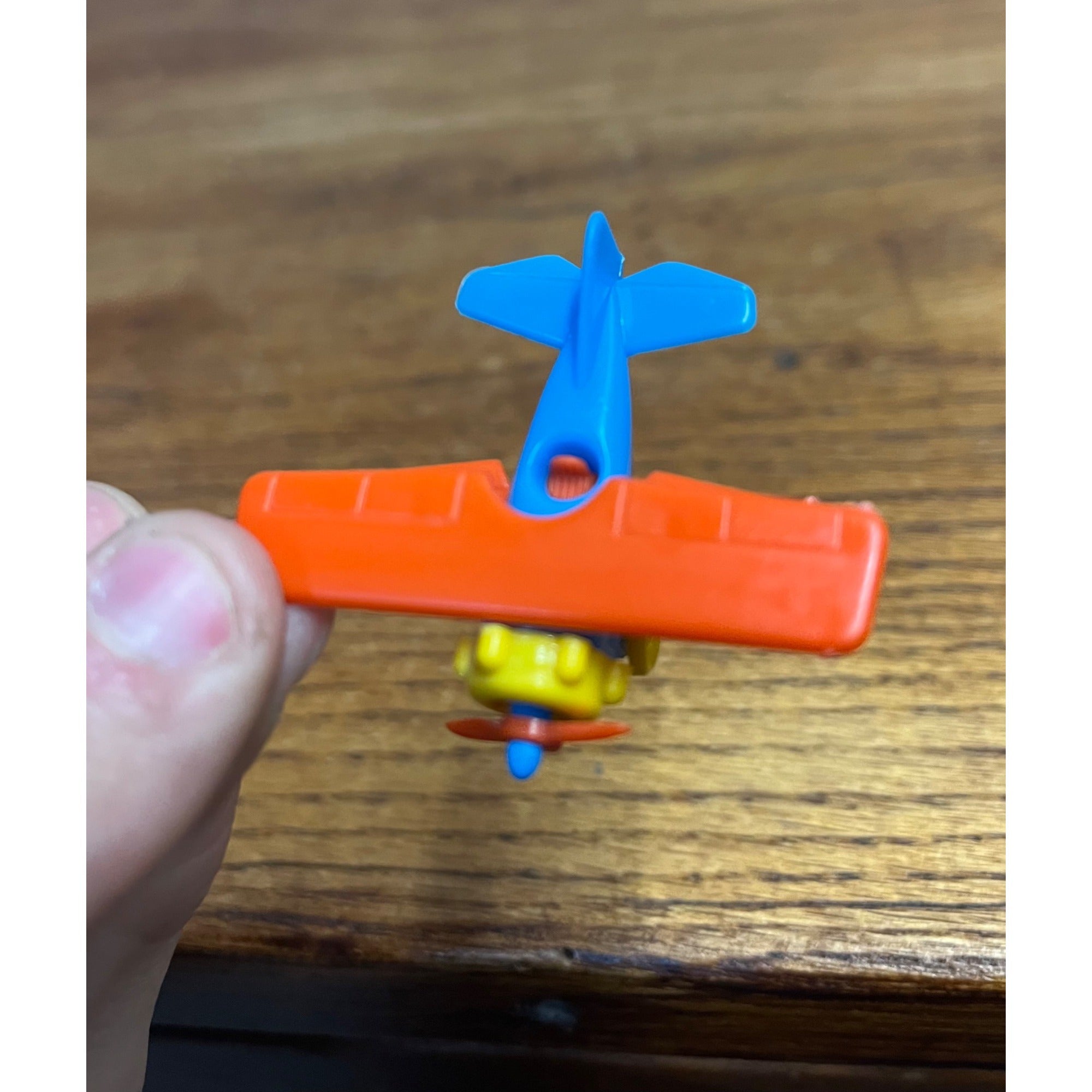 Lot of 2 Vintage West Germany Miniature Henschel Plastic Toys Airplane & Bicycle