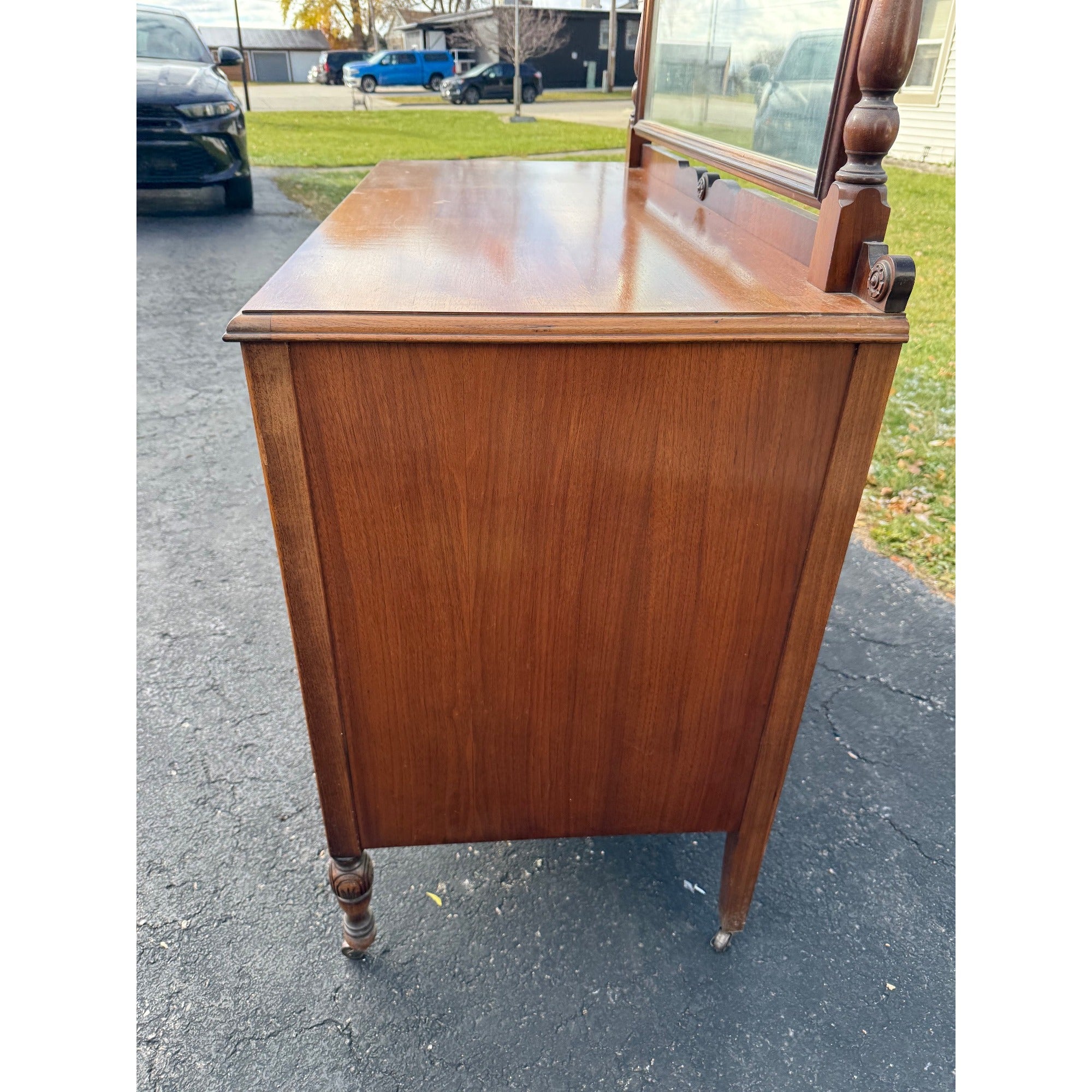 Vintage 1930s Art Deco Dresser w/ Mirror - Blackhawk Furniture Co.