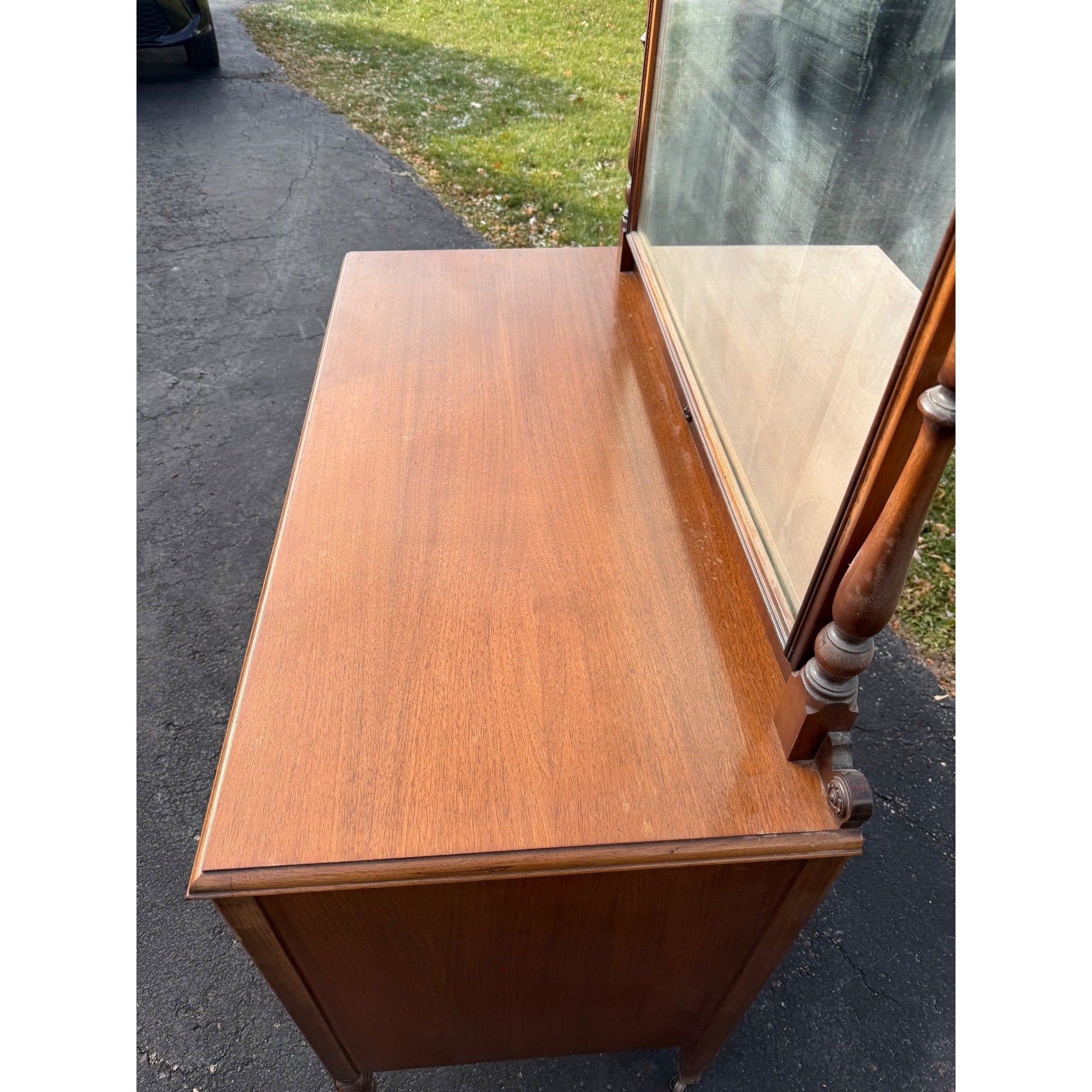 Vintage 1930s Art Deco Dresser w/ Mirror - Blackhawk Furniture Co.