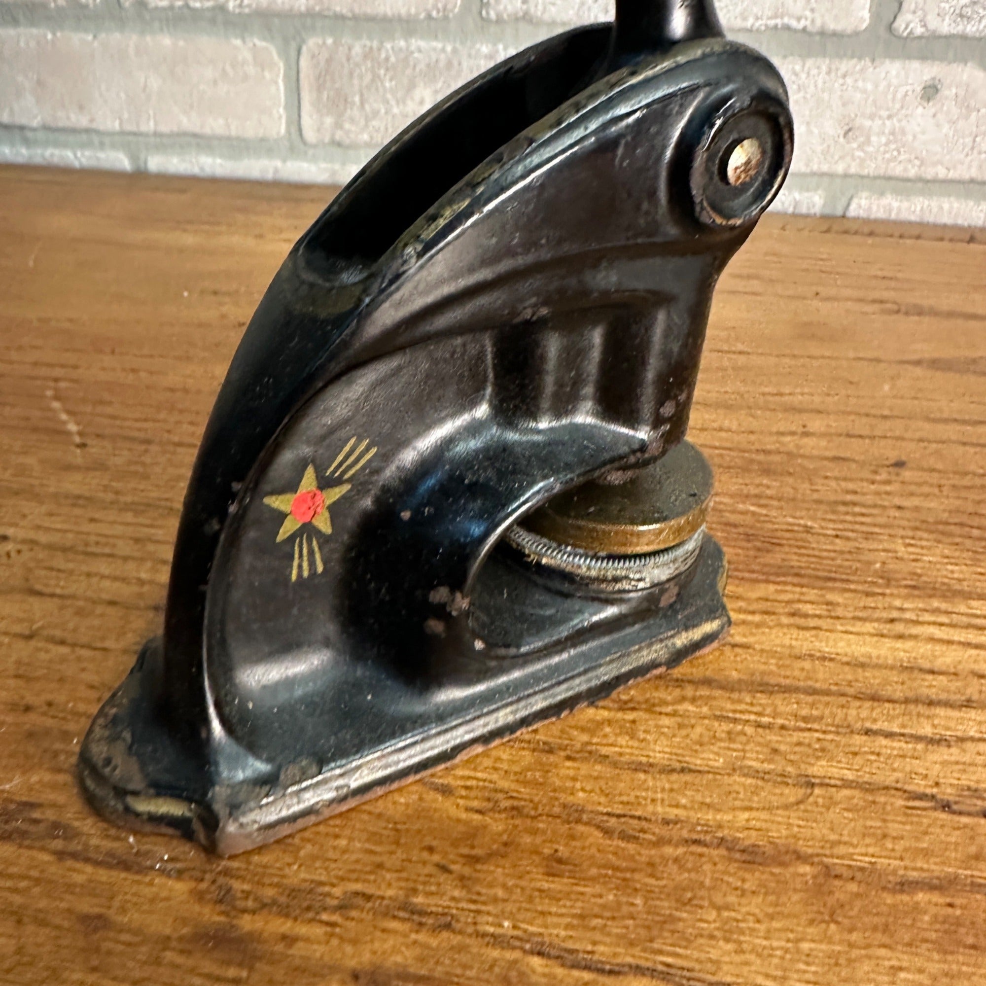 Antique Cast Iron Notary Stamp Seal -United Grocer Co-op Little Chute Wis